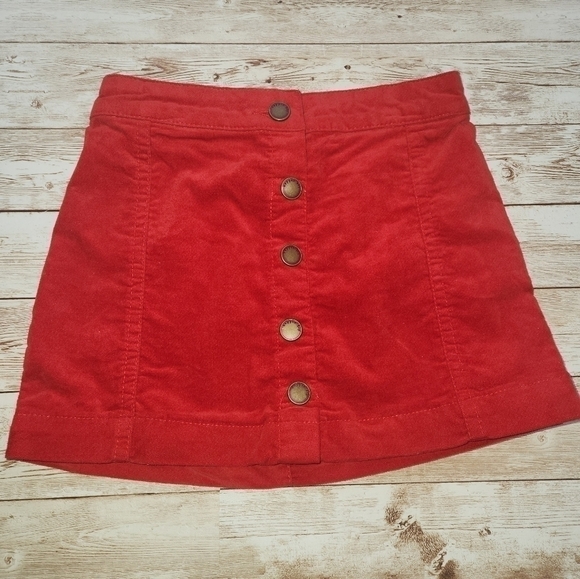 Copper Key Velvet Mini Skirt Girl Size 4 EUC - Picture 2 of 6